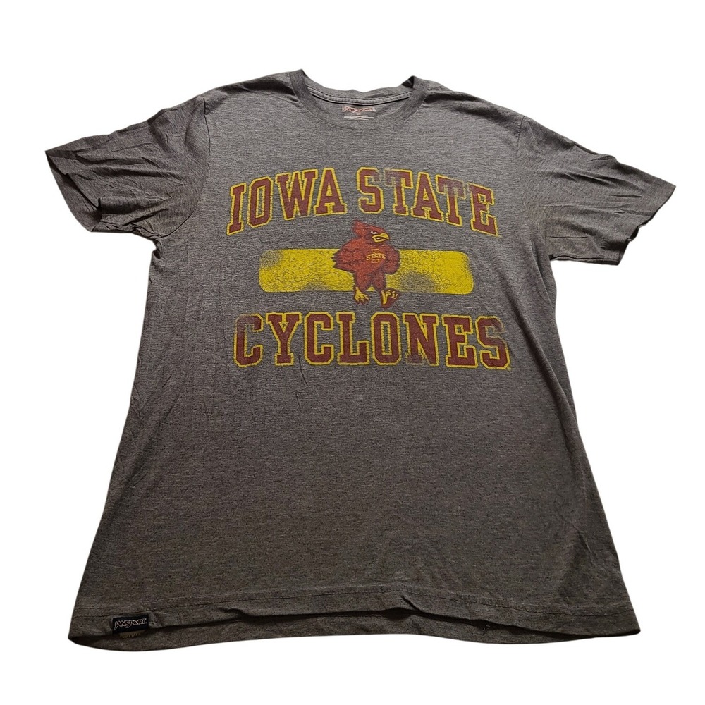 Jansport Iowa State Cyclones Men's Medium Gray Graphic T-Shirt NCAA Cy Cardinal